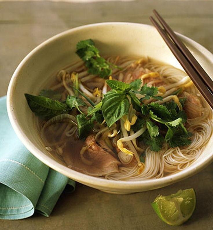 Vietnamese Beef Noodle Soup with Ginger