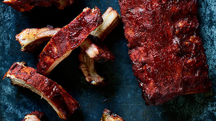 Barbecue Ribs with Gochujang Sauce