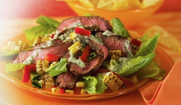 Southwest Caesar Salad with Grilled Steak
